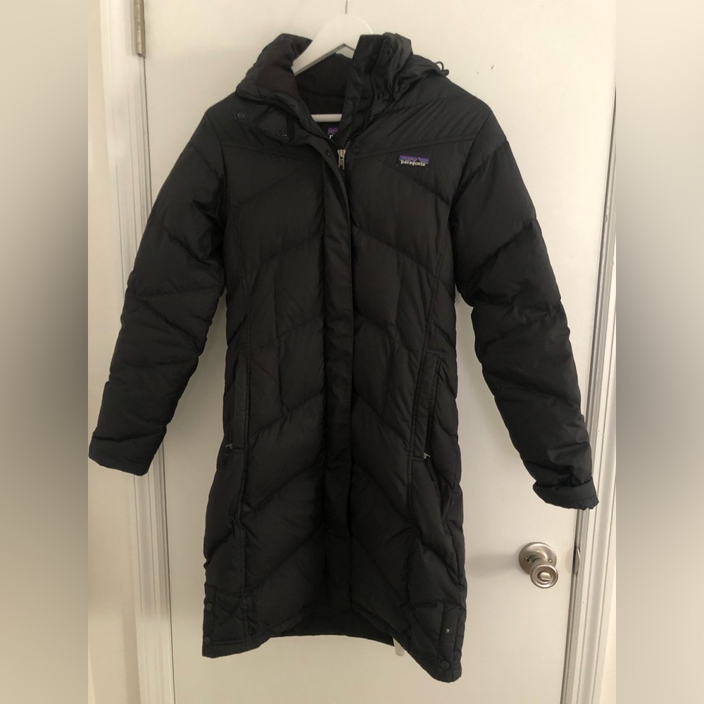 Black Patagonia Womens Down With It Parka Size S